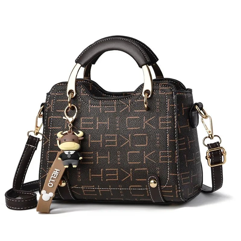 Bolsa Couro Veluna Emília feminina - Bolsa Terme elegante | Veluna