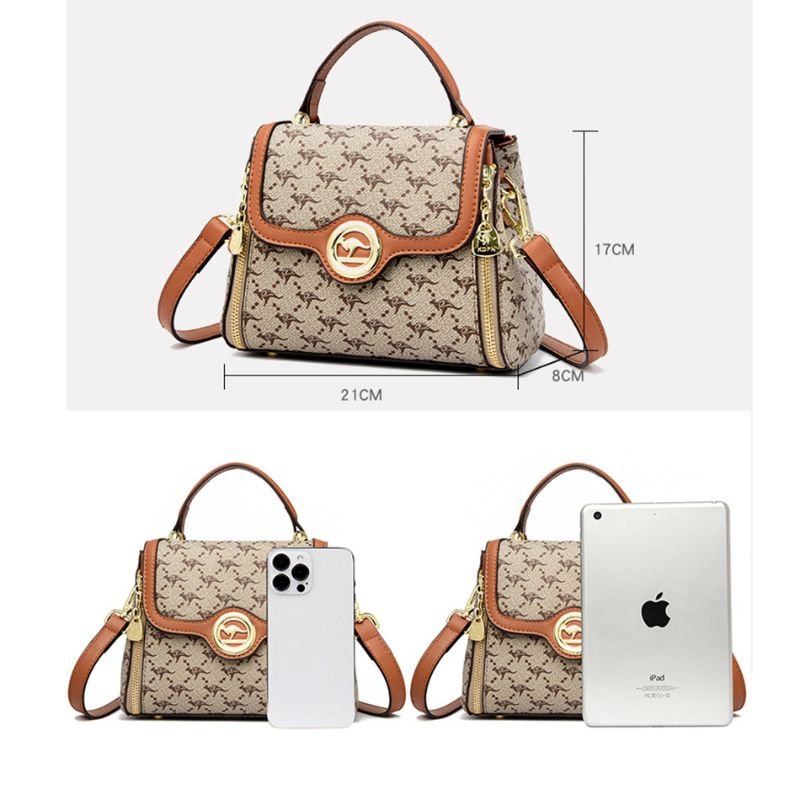 Bolsa Feminina Veluna Carpi em Couro PU com Alça de Ombro e Compartimentos feminina - Bolsa Carpi elegante | Veluna