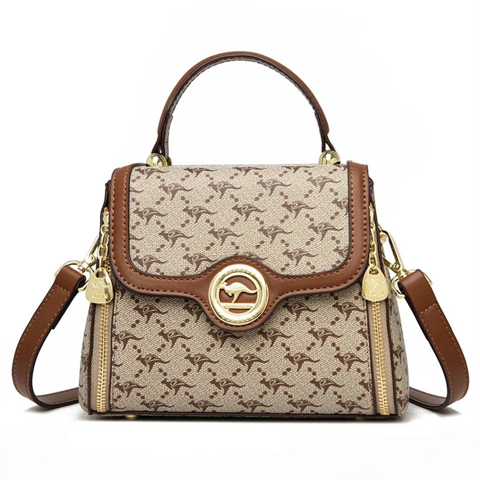 Bolsa Feminina Veluna Carpi em Couro PU com Alça de Ombro e Compartimentos feminina - Bolsa Carpi elegante | Veluna