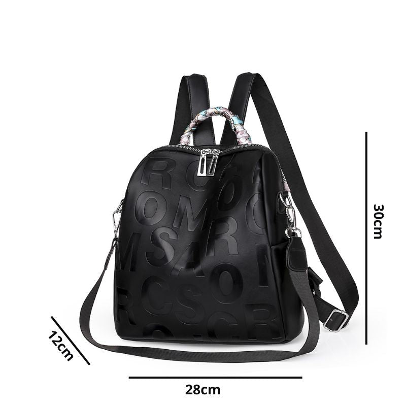 Mochila Couro Veluna Grosseto feminina - Mochila Grosseto elegante | Veluna