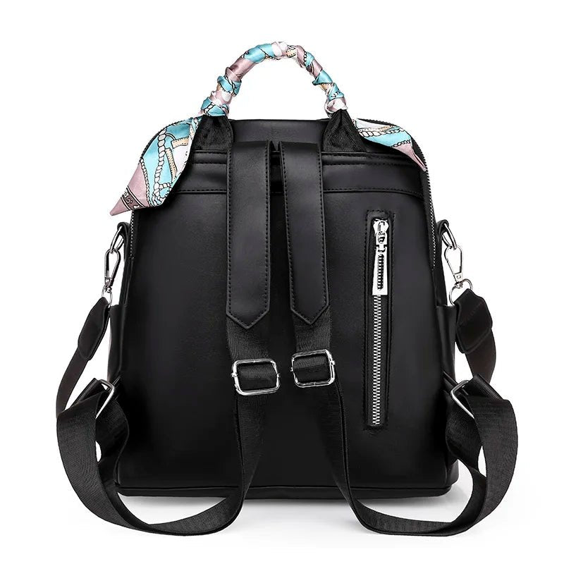 Mochila Couro Veluna Grosseto feminina - Mochila Grosseto elegante | Veluna