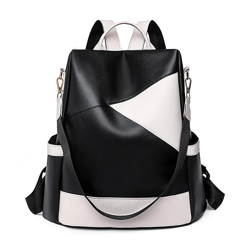 Mochila Couro Veluna Potenza feminina - Mochila Potenza elegante | Veluna