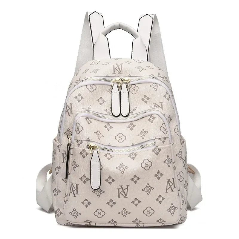 Mochila Couro Veluna Siracusa feminina - Mochila Siracusa elegante | Veluna