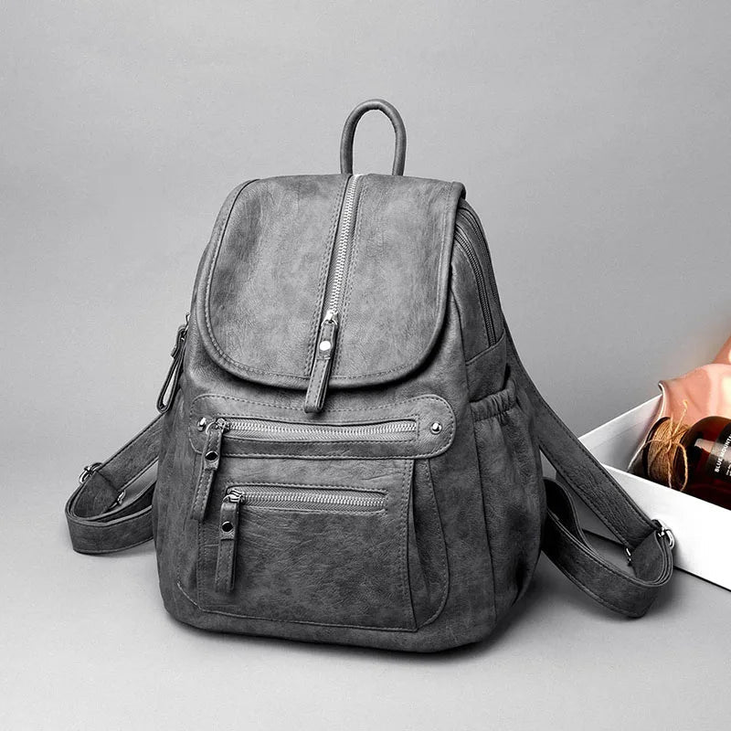 Mochila Feminina de Couro Bianca feminina - Mochila Bianca elegante | Veluna