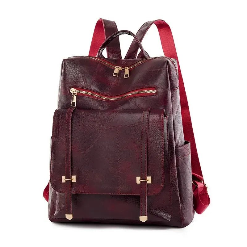 Mochila Feminina de Couro Córsega feminina - Mochila Córsega elegante | Veluna