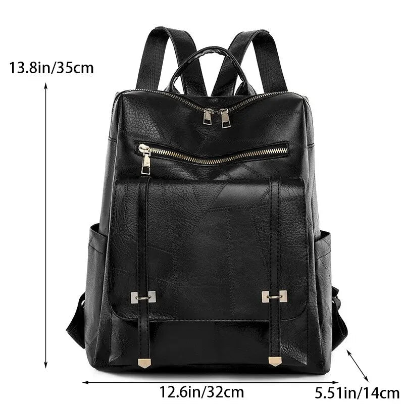 Mochila Feminina de Couro Córsega feminina - Mochila Córsega elegante | Veluna