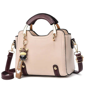 Bolsa Couro Veluna Emília feminina - Bolsa Terme elegante | Veluna