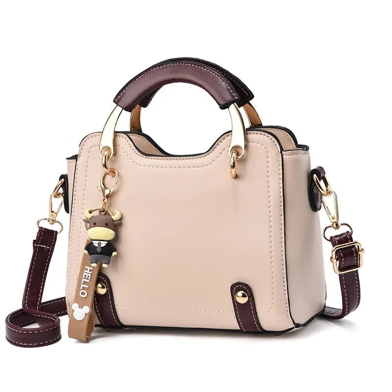 Bolsa Couro Veluna Emília feminina - Bolsa Terme elegante | Veluna