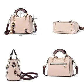 Bolsa Couro Veluna Emília feminina - Bolsa Terme elegante | Veluna