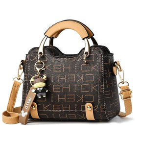 Bolsa Couro Veluna Emília feminina - Bolsa Terme elegante | Veluna