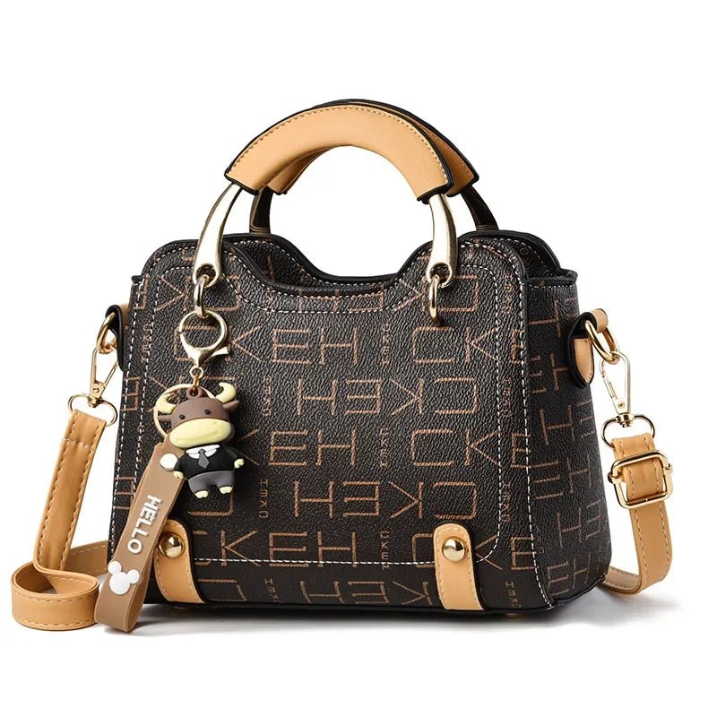 Bolsa Couro Veluna Emília feminina - Bolsa Terme elegante | Veluna
