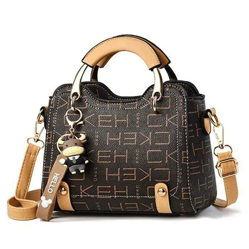 Bolsa Couro Veluna Emília feminina - Bolsa Terme elegante | Veluna