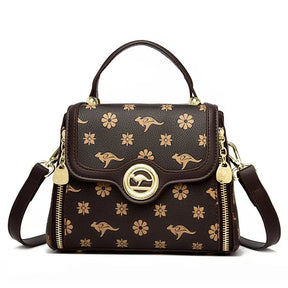 Bolsa Feminina Veluna Carpi em Couro PU com Alça de Ombro e Compartimentos feminina - Bolsa Carpi elegante | Veluna