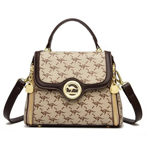 Bolsa Feminina Veluna Carpi em Couro PU com Alça de Ombro e Compartimentos feminina - Bolsa Carpi elegante | Veluna
