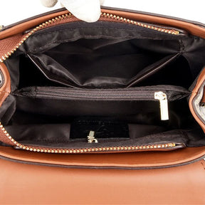 Bolsa Feminina Veluna Carpi em Couro PU com Alça de Ombro e Compartimentos feminina - Bolsa Carpi elegante | Veluna