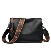 Bolsa Transversal Couro Veluna Stabia feminina - Bolsa Leg Stabia elegante | Veluna