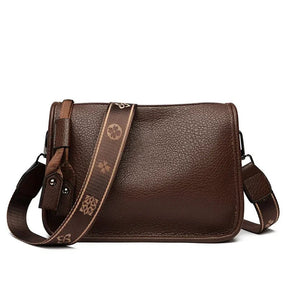 Bolsa Transversal Couro Veluna Stabia feminina - Bolsa Leg Stabia elegante | Veluna