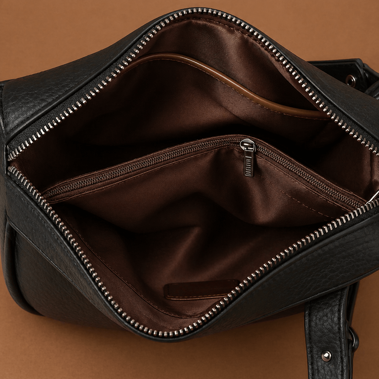 Bolsa Transversal Couro Veluna Stabia feminina - Bolsa Leg Stabia elegante | Veluna