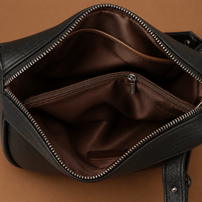 Bolsa Transversal Couro Veluna Stabia feminina - Bolsa Leg Stabia elegante | Veluna