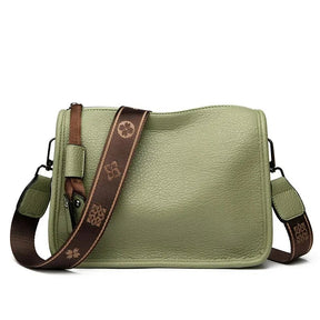 Bolsa Transversal Couro Veluna Stabia feminina - Bolsa Leg Stabia elegante | Veluna