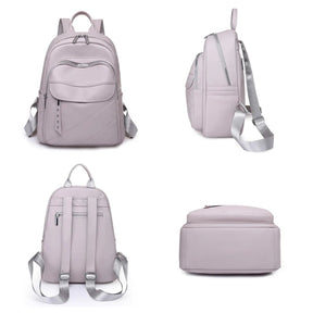 Mochila Couro Veluna Montese feminina - Mochila Montese elegante | Veluna