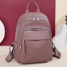 Mochila Couro Veluna Montese feminina - Mochila Montese elegante | Veluna