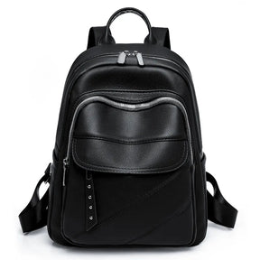 Mochila Couro Veluna Montese feminina - Mochila Montese elegante | Veluna