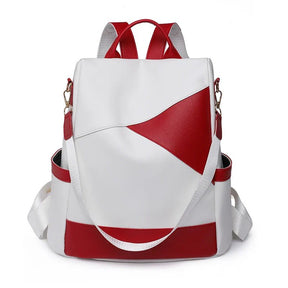 Mochila Couro Veluna Potenza feminina - Mochila Potenza elegante | Veluna