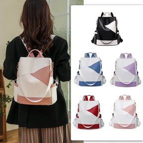 Mochila Couro Veluna Potenza feminina - Mochila Potenza elegante | Veluna