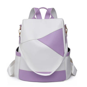 Mochila Couro Veluna Potenza feminina - Mochila Potenza elegante | Veluna