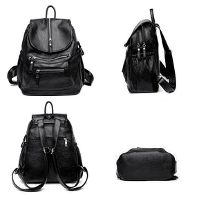 Mochila Feminina de Couro Bianca feminina - Mochila Bianca elegante | Veluna