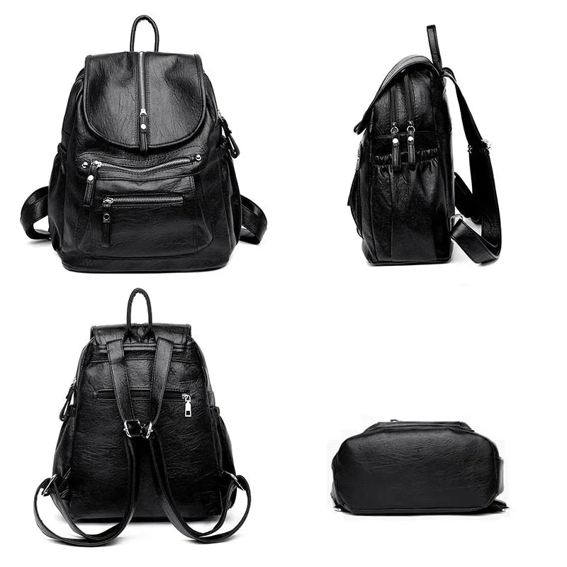 Mochila Feminina de Couro Bianca feminina - Mochila Bianca elegante | Veluna