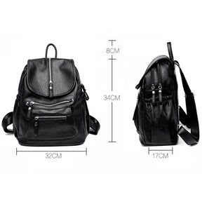 Mochila Feminina de Couro Bianca feminina - Mochila Bianca elegante | Veluna