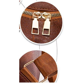 Mochila Feminina de Couro Córsega feminina - Mochila Córsega elegante | Veluna