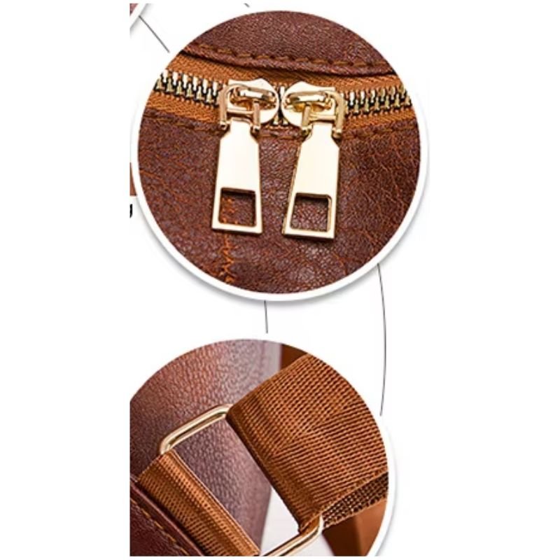 Mochila Feminina de Couro Córsega feminina - Mochila Córsega elegante | Veluna