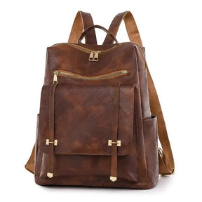 Mochila Feminina de Couro Córsega feminina - Mochila Córsega elegante | Veluna