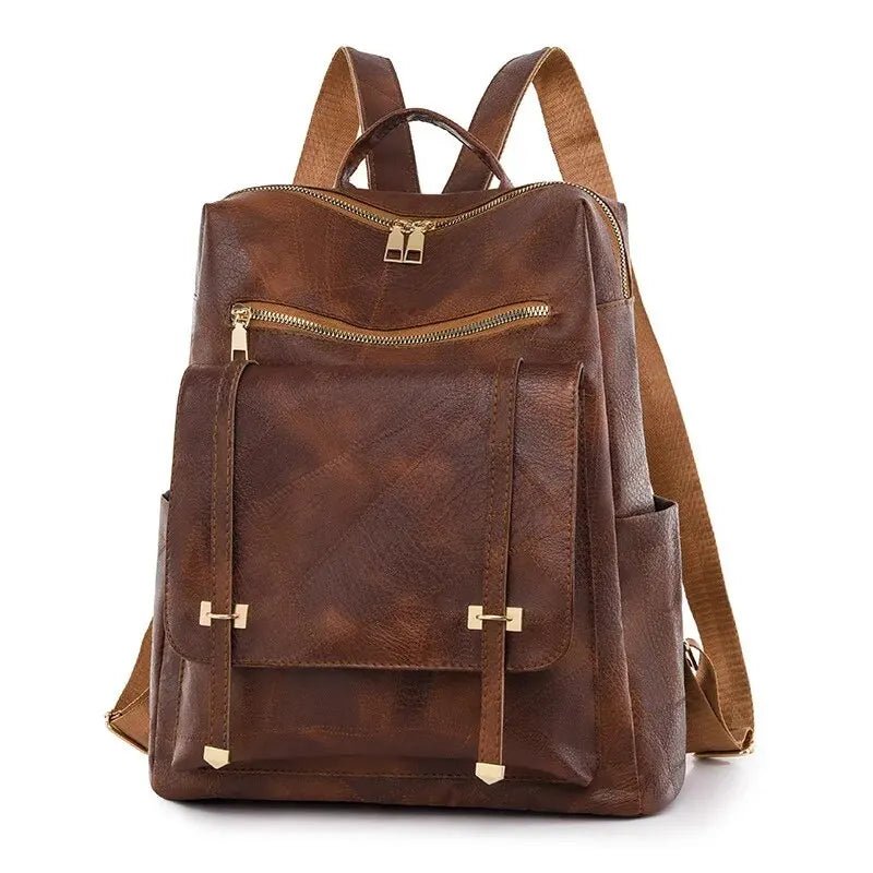 Mochila Feminina de Couro Córsega feminina - Mochila Córsega elegante | Veluna