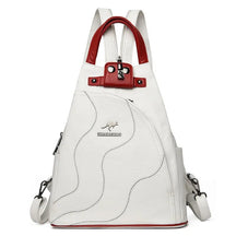 Mochila Feminina Veluna Varese em Couro PU com Zíper e Compartimentos feminina - Mochila Varese elegante | Veluna