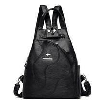 Mochila Feminina Veluna Varese em Couro PU com Zíper e Compartimentos feminina - Mochila Varese elegante | Veluna