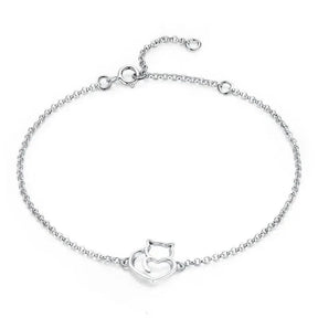 Pulseira Feminina Prata 925 com Pingente de Gatinho Delicada e Elegante feminina - Pulseira Pingente de Gatinho elegante | Veluna