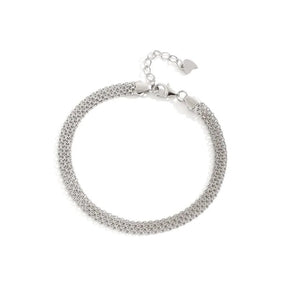 Pulseira Prata Esterlina 925 Clássica Ajustável feminina - Pulseira Clássica Ajustável elegante | Veluna